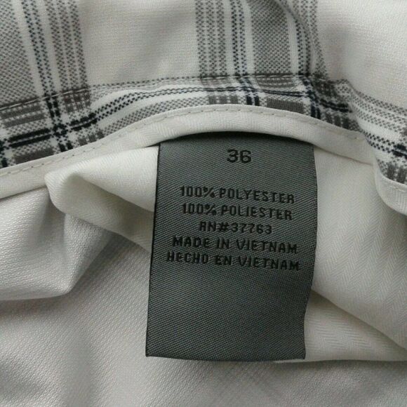 Savanne white& ‎ Tan Striped Casual Shorts sz - Picture 6 of 7